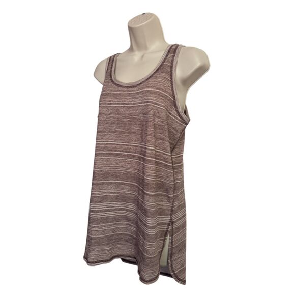 PrAna Kiely Tunic Brown Striped Horizontal Design Tank Size S - Picture 4 of 10